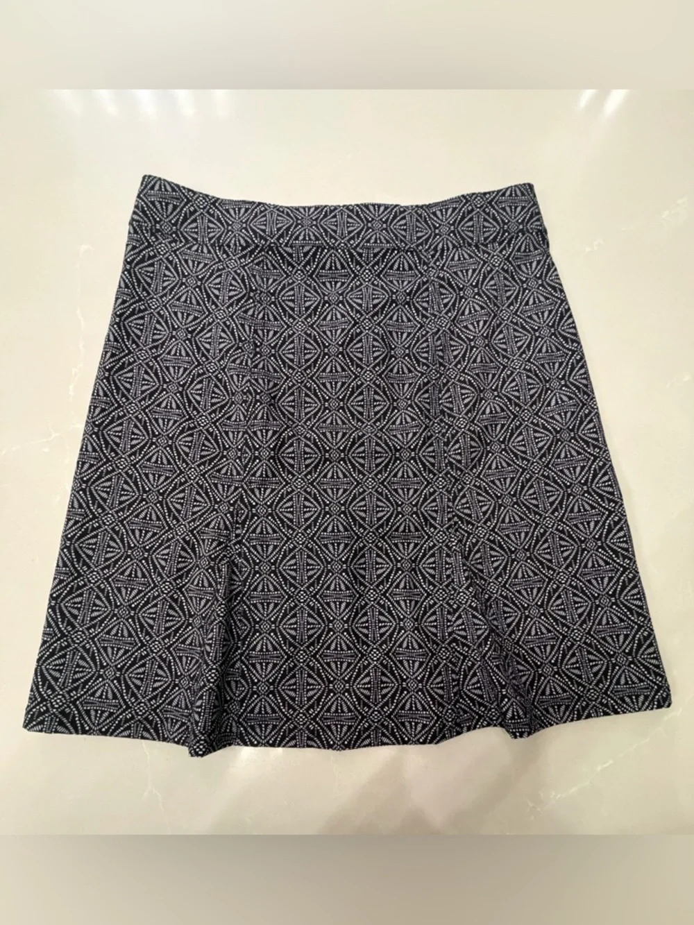 NWT Ripskirt Hawaii Black & White Geo A-Line Wrap Adjustable Skirt, S